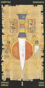 Туз мечей (перевёрнутый) колода 'Египетское таро'