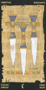 3 мечей (перевёрнутая) колода 'Египетское таро'