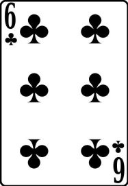 шестёрка крестей  колода игральных карт