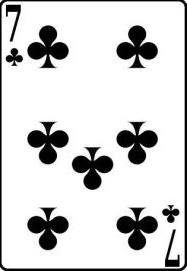 семёрка крестей перевёрнутая колода игральных карт
