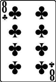 Восьмёрка крестей  колода игральных карт