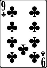 девятка крестей перевёрнутая колода игральных карт