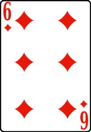 6 бубей  колода игральных карт
