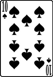 10 пик колода игральных карт