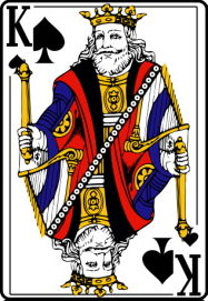Король пик перевёрнутый колода игральных карт