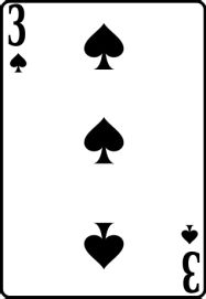 3 пик колода игральных карт