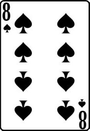 8 пик перевёрнутые колода игральных карт