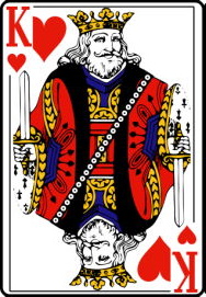 Король черви перевёрнутый  колода игральных карт