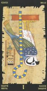 Туз жезлов (перевёрнутый) колода 'Египетское таро'