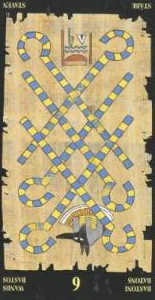 6 жезлов (перевёрнутая) колода 'Египетское таро'