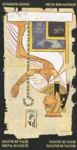 Королева жезлов (перевёрнутая) колода 'Египетское таро'