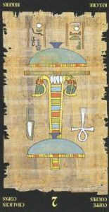2 кубков  (перевёрнутая) колода 'Египетское таро'