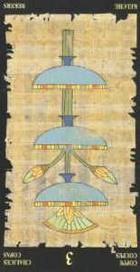 3 кубков (перевёрнутая) колода 'Египетское таро'