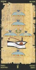 5 кубков (перевёрнутая) колода 'Египетское таро'