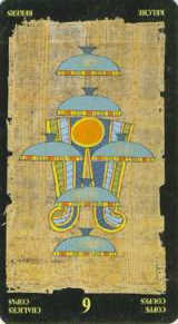 6 кубков (перевёрнутая) колода 'Египетское таро'