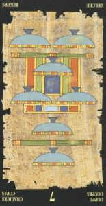 7 кубков (перевёрнутая) колода 'Египетское таро'