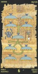 9 кубков (перевёрнутая) колода 'Египетское таро'