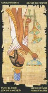 Королева кубков (перевёрнутая) колода 'Египетское таро'