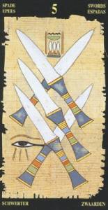 5 мечей колода 'Египетское таро'