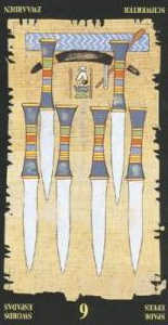 6 мечей (перевёрнутая) колода 'Египетское таро'