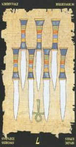 7 мечей (перевёрнутая) колода 'Египетское таро'