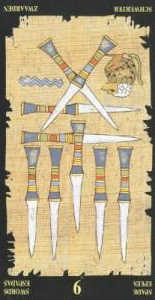 9 мечей (перевёрнутая) колода 'Египетское таро'