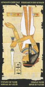 Королева мечей (перевёрнутая) колода 'Египетское таро'