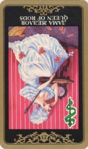 Дама  жезлов (перевёрнутая) колода 'Русское таро'